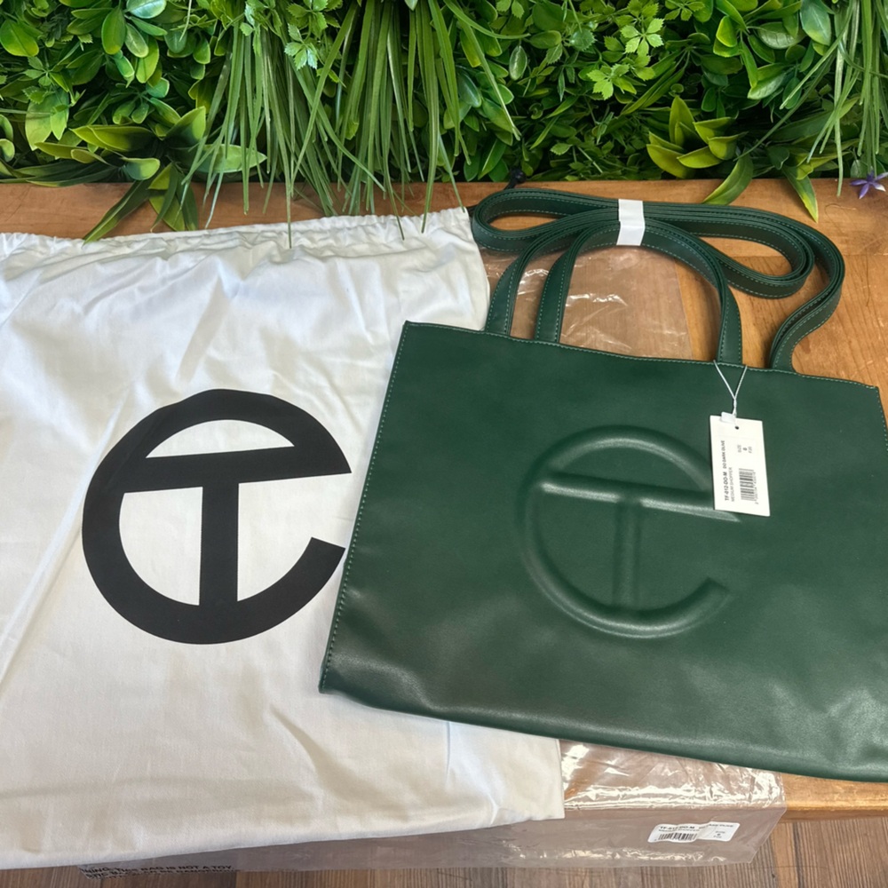 Telfar Medium Shopper Bag Olive Green